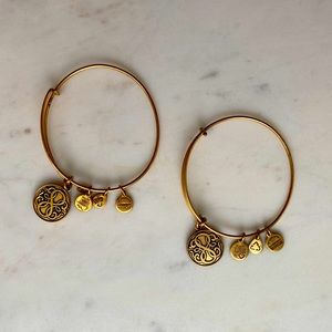 Alex and Ani Gold Bangle Bracelets